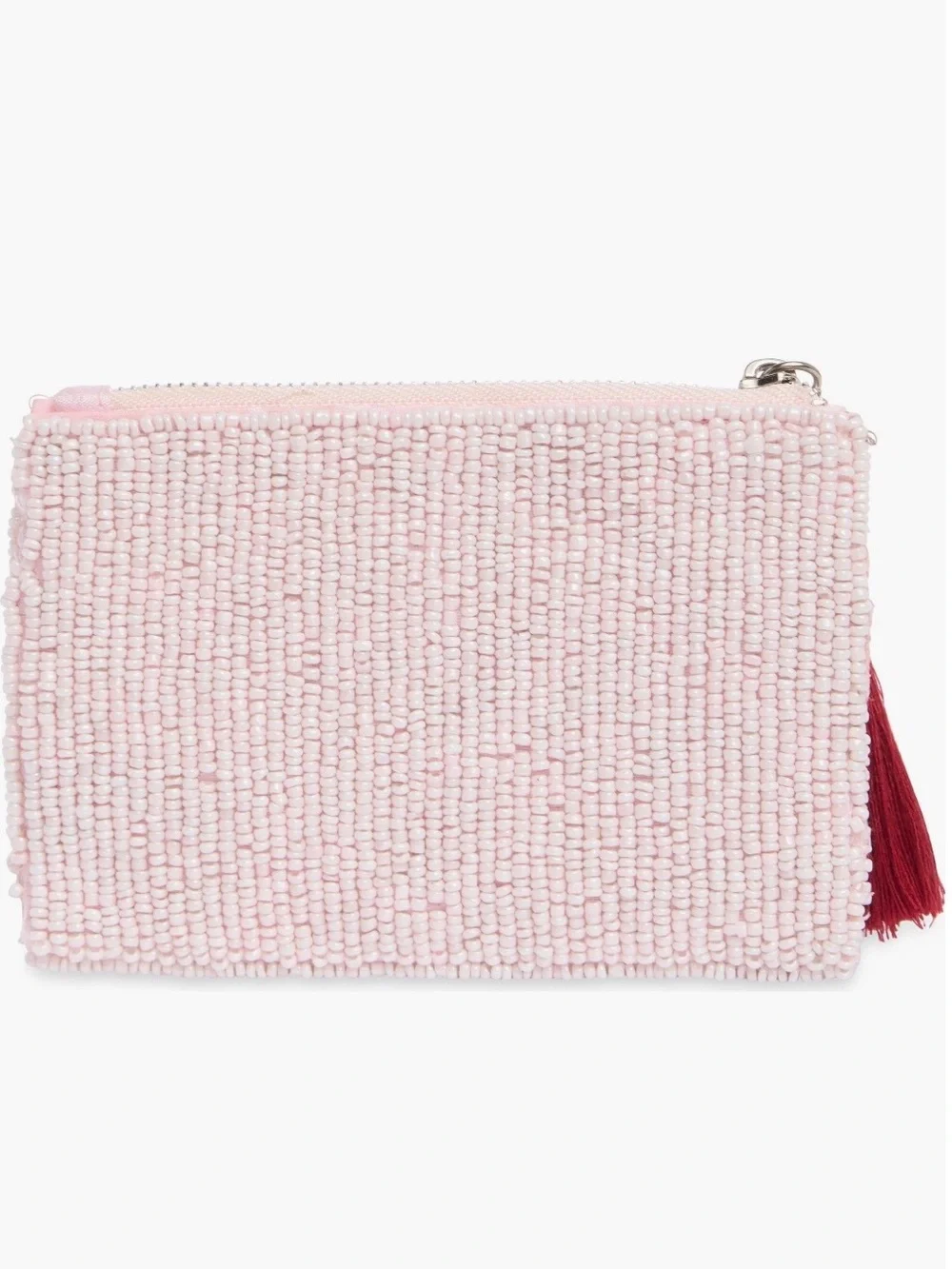 resh Cherries Beaded Zip Pouch – Pink | NWT 🍒💄